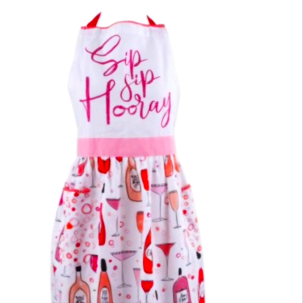 Design Imports Sip Sip Hooray Apron